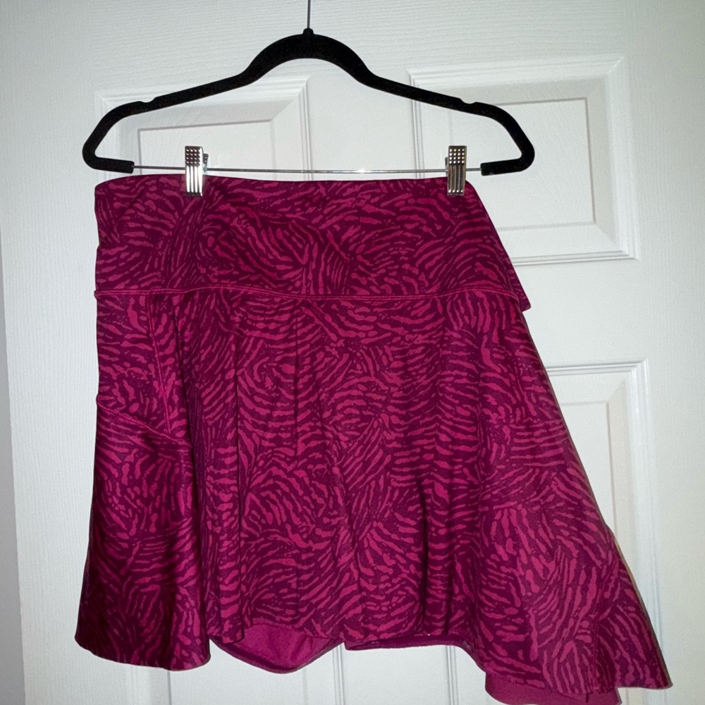 Athleta Fuchsia Patterned Skater Skirt